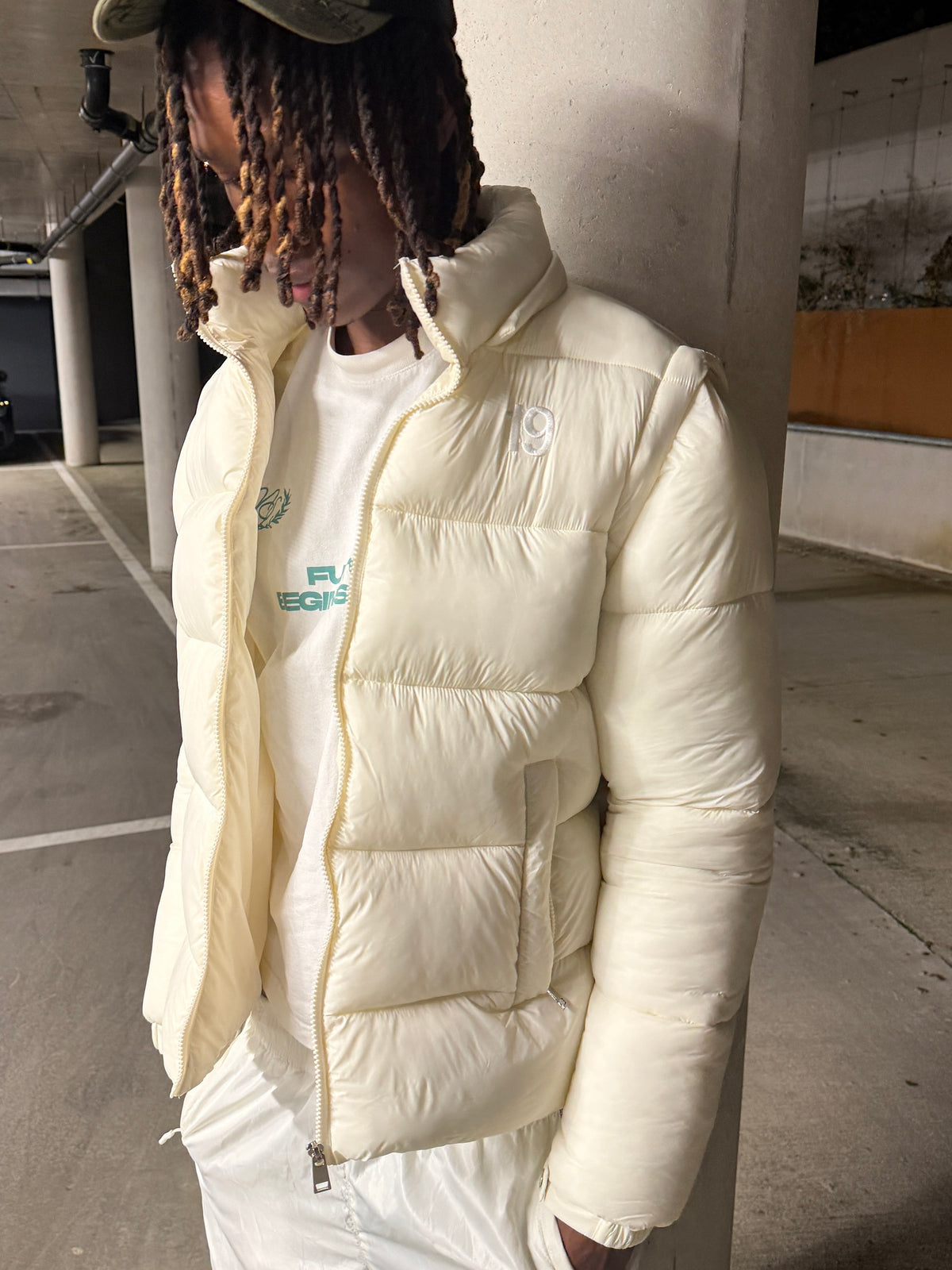 Beige 19 Core 6 in 1 Puffer Jacket