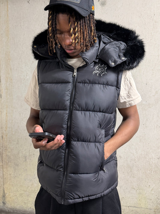 Black 19 core 6 in 1 puffer jacket (V2)