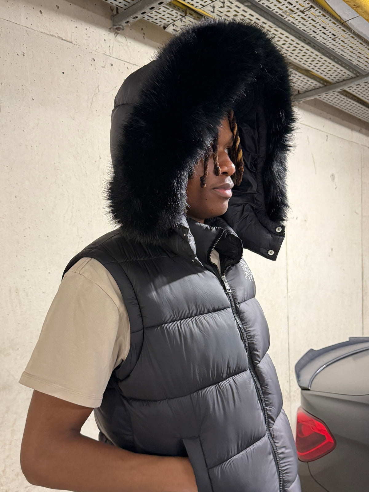 Black 19 core 6 in 1 puffer jacket (V2)