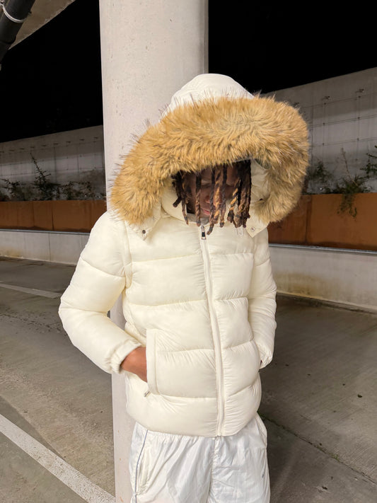 Beige 19 Core 6 in 1 Puffer Jacket