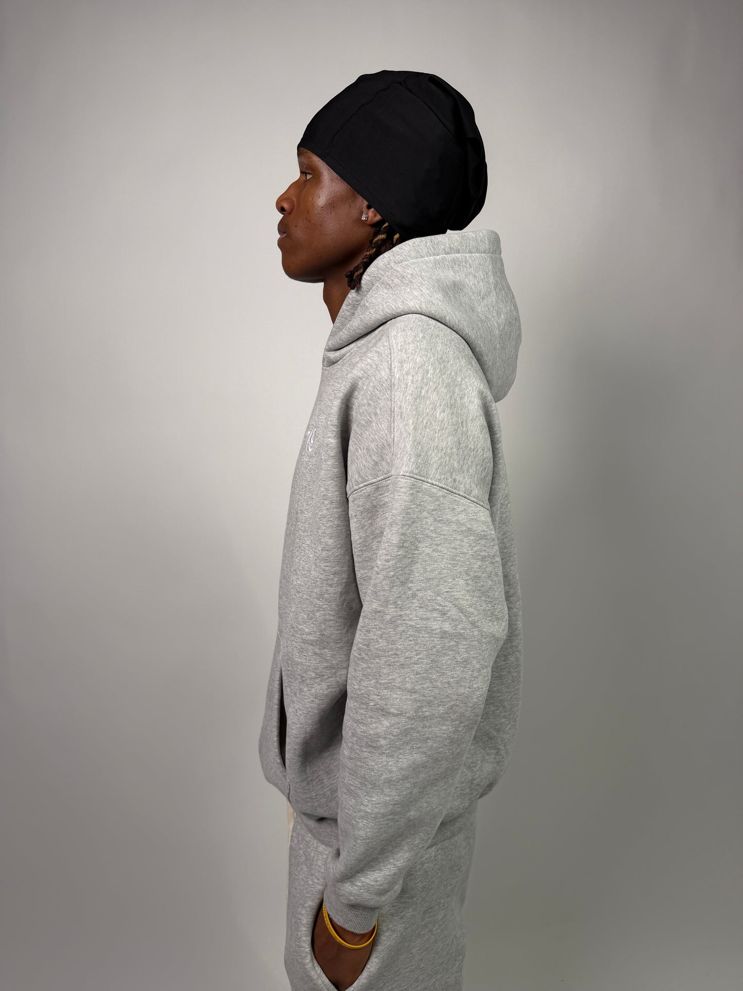 19 Core Plain Grey Hoodie
