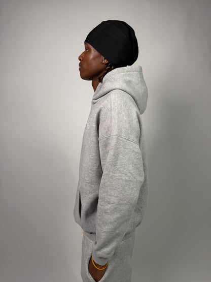 19 Core Plain Grey Hoodie