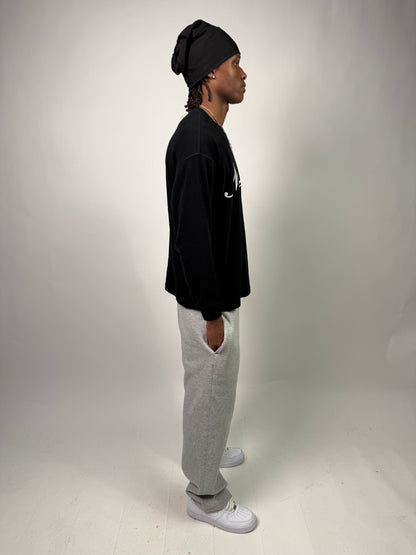 "Nineteen" Cursive Black Thermal Longsleeve